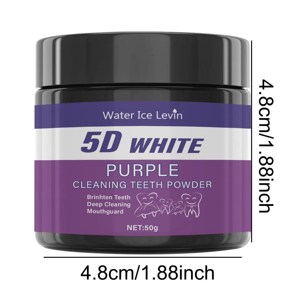 Portable Purple Teeth Polishing Powder