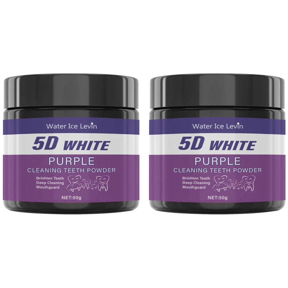 Portable Purple Teeth Polishing Powder