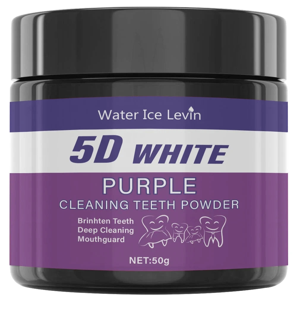 Portable Purple Teeth Polishing Powder